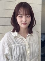 ルノン フィージュ(LUNON fieju)&nbsp;黒髪クラゲヘアーオリーブグレー小顔ココアベージュ