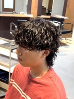 アトラクト バイ ラック 津田沼(Attract by LUCK) 波巻きスパイラル×ウルフパーマ津田沼メンズパーマ波巻きパーマ