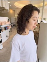 デュールイースト(Duul East)&nbsp;ミディアムウルフ×くせ毛パーマ