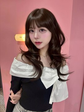 ボタン シブヤ(VOTAN SHIBUYA) ハッシュレイヤーとフレンチバング☆盛れるヘア！夏はレイヤー