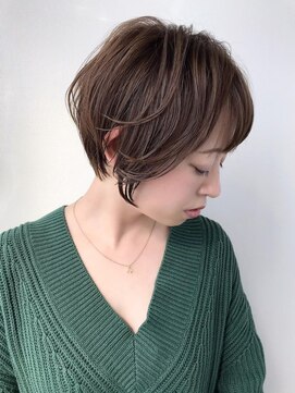 トータルビューティーハウス フラップ ミチ 野田店(total beauty house flap MICHI) 【flapMICHI島田和也】耳かけ前下がりショートボブ