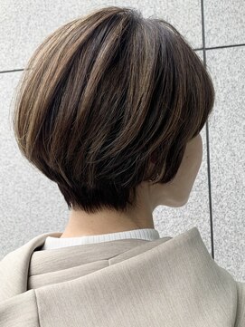 ウィルゴ(VIRGO) 40代50代小顔ショートボブ/白髪カバーハイライト☆