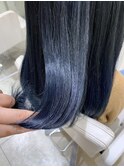 ネイビーブルー×髪質改善トリートメント