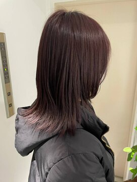 ガリカ 渋谷(Gallica) 【小岩井美希】大人透明感暗髪ラベンダーグレー/ブリーチなし