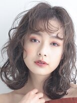 エチカ(ECHICA)&nbsp;ボブ×レイヤー×ベージュ