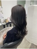 大人ガーリーチョコレートプリカールモードヘアハイライト