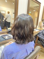 ギフト ヘアー サロン(gift hair salon) ボブ×大きめウェーブパーマ