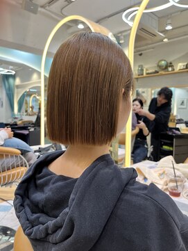 ロンドソレイユ 池袋(Lond soleil) ボブ/前髪カット/レイヤーカット×ケアブリーチ/デザインカラー