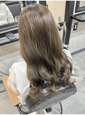 ブリーチなしプラチナグレージュ