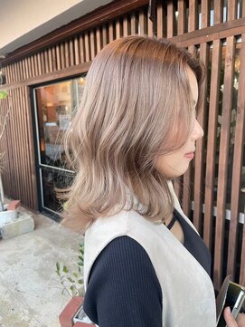 ガーデン ジングウマエ(GARDEN jingumae) 栗原,切りっぱなしボブ,シアーカラー,美髪,ピンクブラウンa25