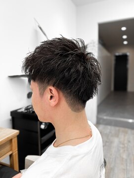 セイドット フクオカ(Say.FUKUOKA) 【メンズ★大名】アッシュブラック×アップバング×ツーブロック