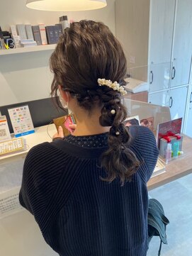 リム(RiM) ヘアセット/編みおろし/ヘアセット/結婚式/お呼ばれ/二次会