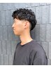 似合わせメンズカット＋ケアパーマ＋眉カット再来￥12000 新規￥9500