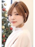 【 I. 】30代からのナチュラル前下がりショートボブ 川口