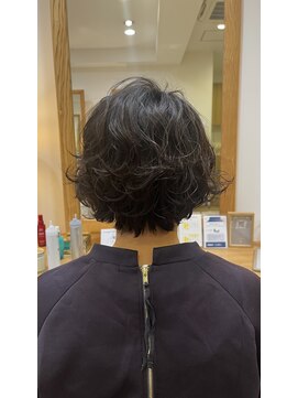 ユウヘアー 三軒茶屋店(U Hair) ショートボブのパーマスタイル/ナチュラルパーマ/20代30代40代