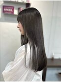 サラツヤフィニッシュ!暗髪ストレート×ヘアケア