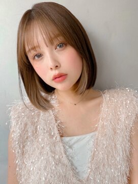 キリ 表参道(kyli) ★ワンカール薄めバング艶感くびれヘアワイドバング#401f0302