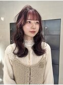 インナーカラーピンクパープルデザインカラー/中西
