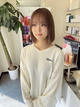 美容室 サワコ 国府店(SAWAKO) くすみミルクティーブラウン