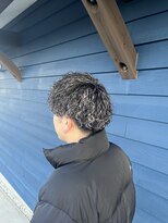 キハコ 豊橋曙店(KIHACO) men's 波巻きパーマ　×   ハイライト