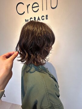 クレル バイ クレイス(Crellu by CRACE) 巻かなくても可愛い！ボブパーマ