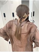 タイトめポニーテールヘアアレンジ