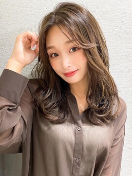 アフロート エル 大阪(AFLOAT L) 20代小顔に見える!フェイスレイヤー×ナチュラルセミロング