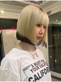 下北沢ブリーチカラーハイトーンデザインカラー顔周りレイヤー◆
