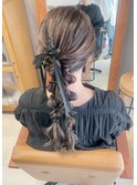 ツインお呼ばれアレンジ【福島/ヘアセット】