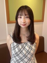 リタ(Lita)&nbsp;★レイヤーカット／ぱっつん前髪/ミディアム/ショコラブラウン