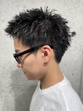 ブルニール 中崎町(BLEUNIR) 短髪 スパイキーショート メンズ ツーブロック ベリーショート