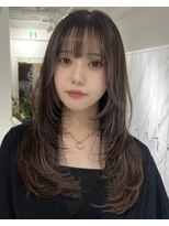 エレメント 五反田店(EREMENT)&nbsp;ハイライトカラーミルクティーベージュレイヤーカット