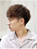 ツーブロック刈り上げショート爽やかビジネスカジュアルバーバー