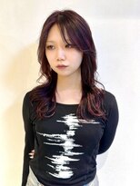 シファー(～Cifer)&nbsp;【翔】ローライト/デザインカラー/伸ばしかけ前髪/ボルドーヘア