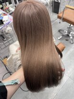 サロンドミルク 新百合ヶ丘店(salon de MiLK)&nbsp;★スモーキーブラウンウォームベージュ顔周りカット透明感カラー
