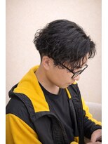 チザン(TIZAN) メンズツイストパーマ×センターパート