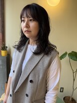 ヒントステーション(HINTSTATION)&nbsp;〈浅草 半個室〉ラベンダーブラウン×ルーズパーマ