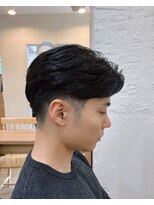サク 田町芝浦(Sac.)&nbsp;齊藤豪　テーパーフェード　センターパート