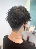 本厚木/ツーブロック刈り上げショートラフパーマ束感メンズヘア