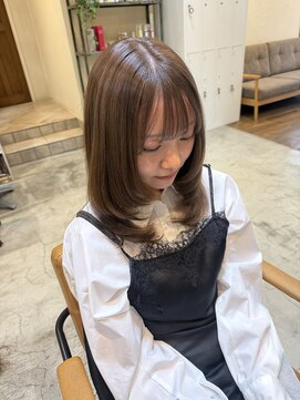 ワゴンバイアフロート(Wagon by afloat) 結べるレイヤーカット × ラベンダーベージュ × 髪質改善
