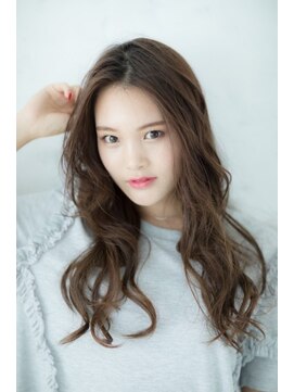 ルーチェ 綱島(Luce) デジタルパーマバレイヤージュとろみベージュカラーモードロング