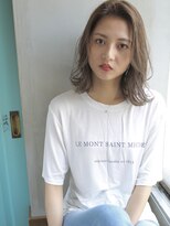 バース(BIRTH)&nbsp;天神【BIRTH】グレージュカラー×ウエーブ外ハネボブディ　3