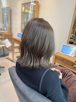 ヘアーポケット リタ(HAIR POCKET ritta)&nbsp;切りっぱなしボブ×オリーブグレージュ