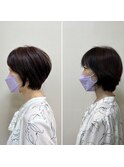 大人ショート丸みショートショートボブ40代50代