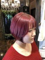 ヘアー クリエイト カルバリ(HAIR CREATE Calbari) ショートボブ×モーブピンク