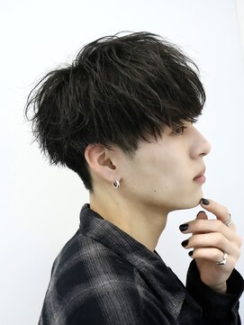 オーシャントーキョー(OCEAN TOKYO) 刈り上げツーブロックマッシュ黒髪