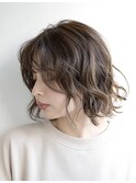 【Coach Hair Studio 新代田店】切りっぱなしボブxグレージュ