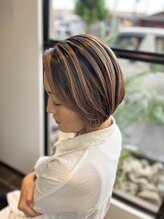ボブ×バレイヤージュ