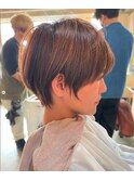 ふんわりショート/ショートヘア/大人ショート/大人可愛い/透明感