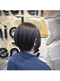 ショートボブ×アッシュグレージュ 似合わせカット/町屋駅